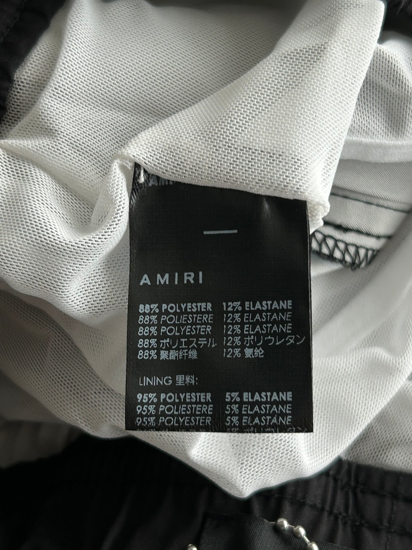 Amiri Black & Multicolor Fortune Logo Swimshorts