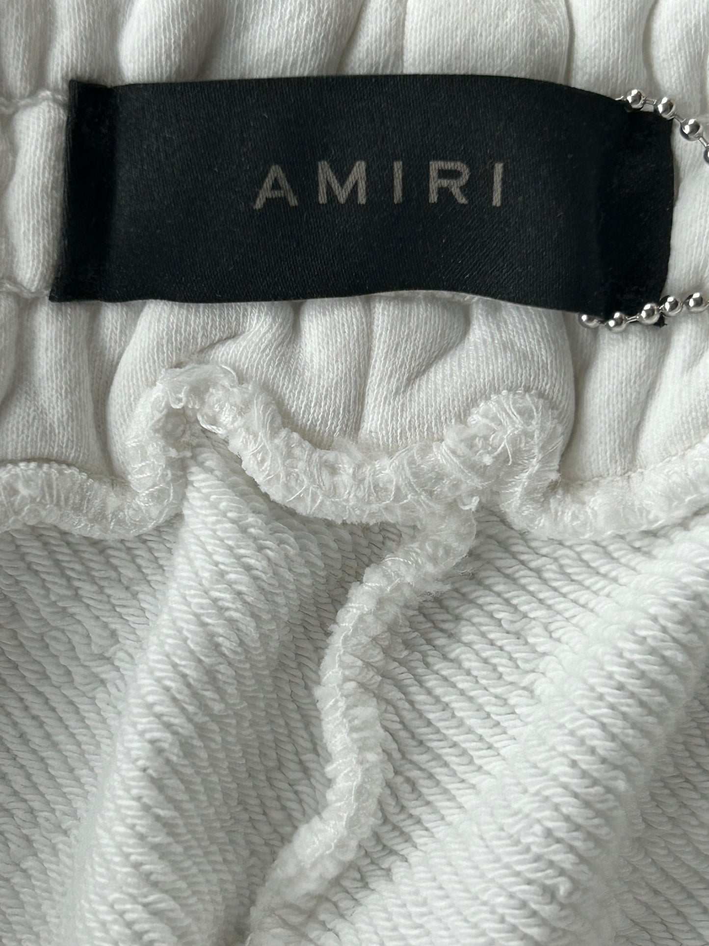 Amiri White & Black Arts Disctrict Logo Shorts