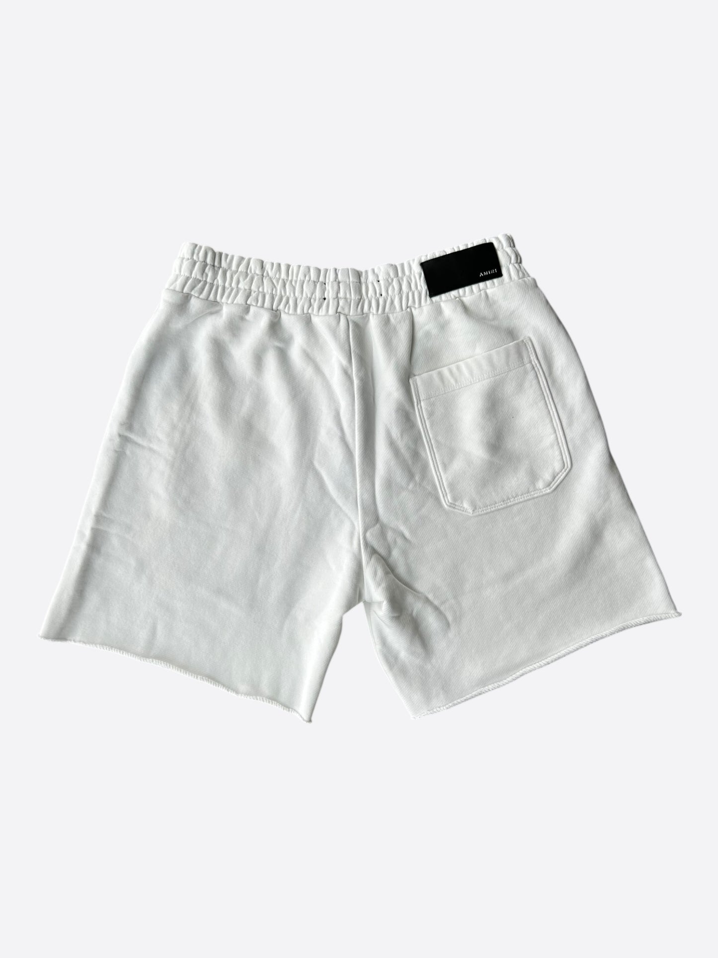 Amiri White & Black Arts Disctrict Logo Shorts