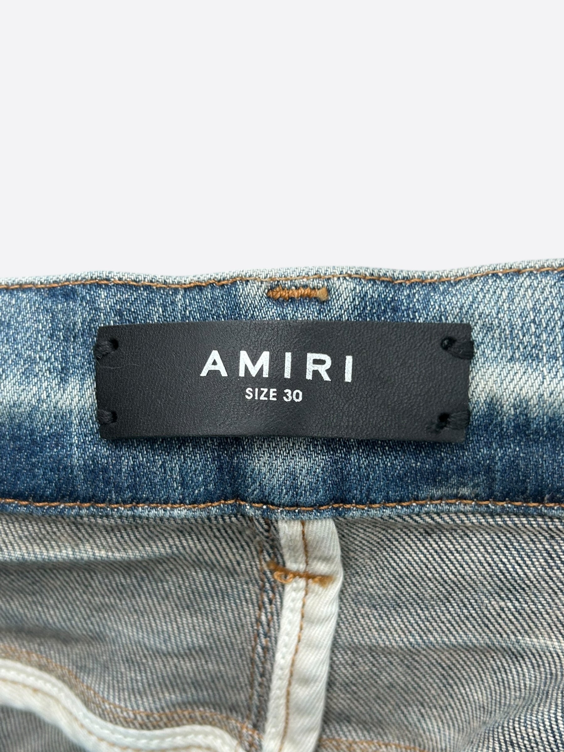 Amiri Vintage Indigo & Red Patch MX1 Jeans – Savonches