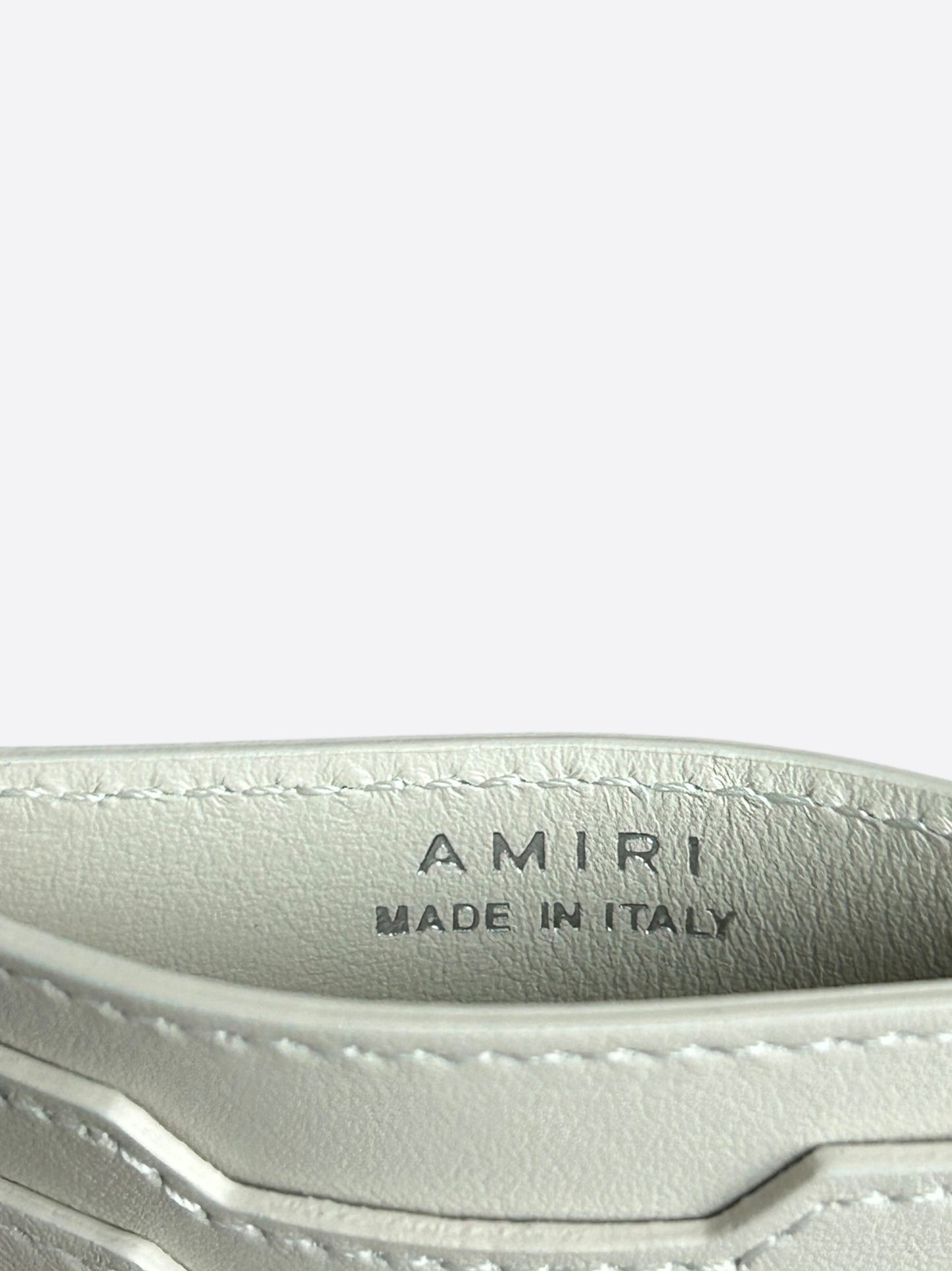 Amiri White & Bandana Embroidered Leather Cardholder