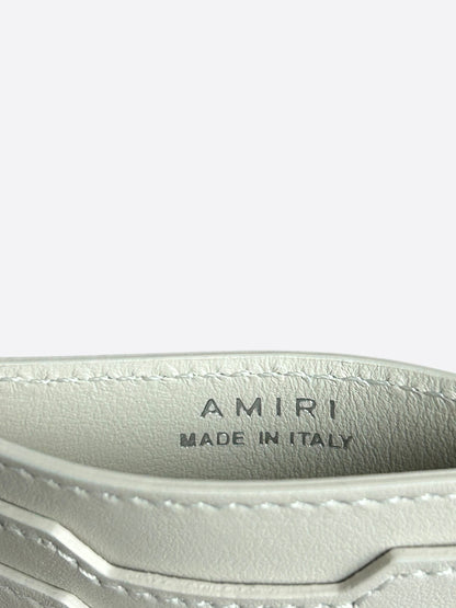 Amiri White & Bandana Embroidered Leather Cardholder