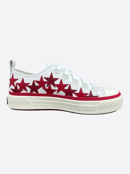 Amiri White & Red Stars Court Sneakers