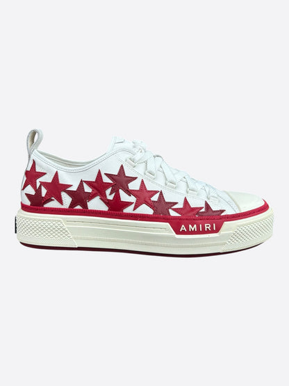Amiri White & Red Stars Court Sneakers