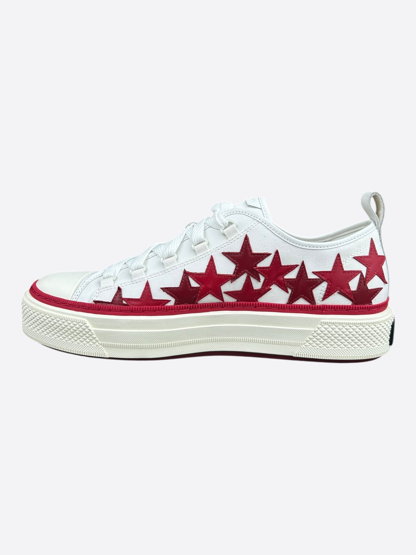 Amiri White & Red Stars Court Sneakers