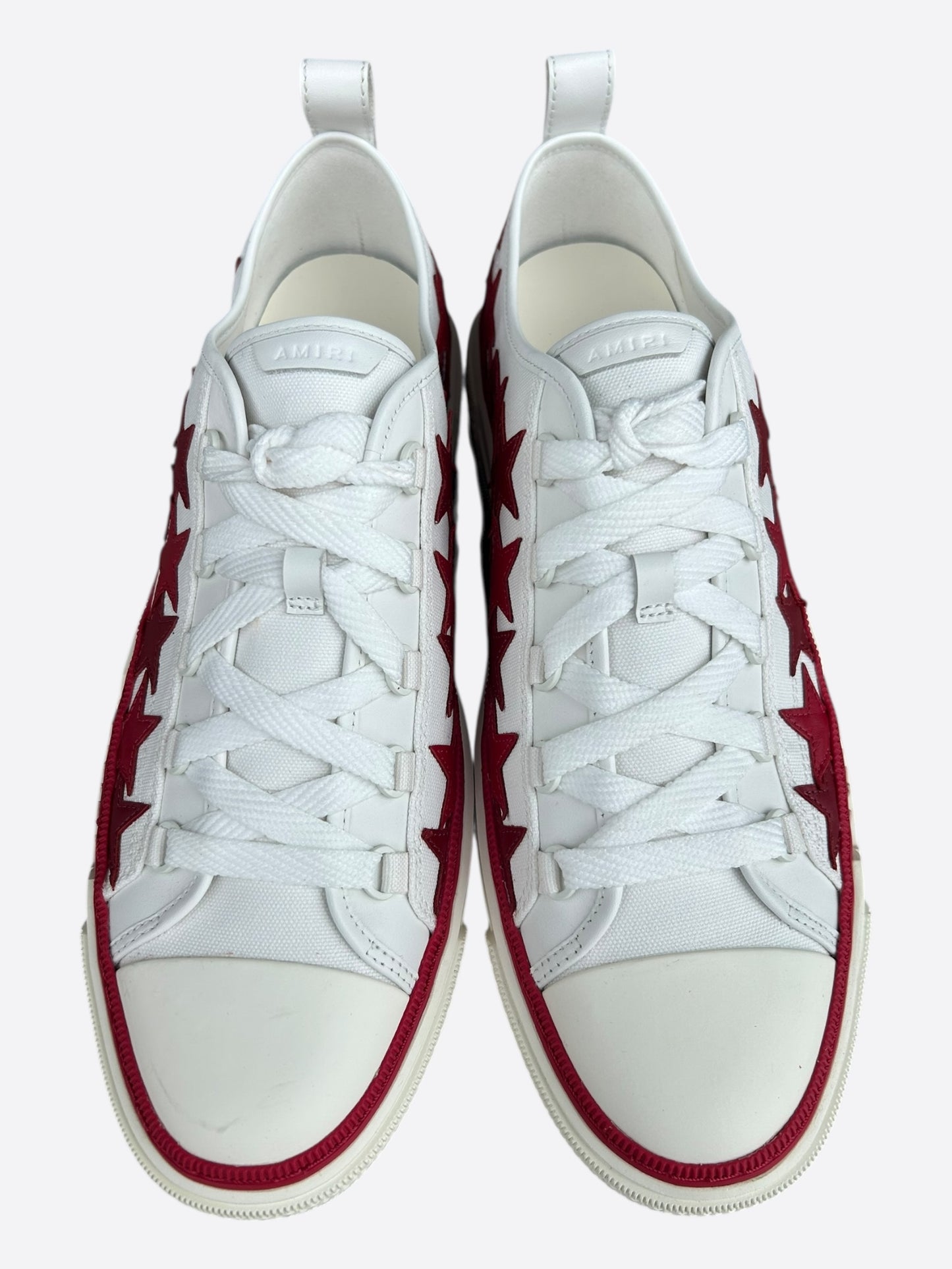 Amiri White & Red Stars Court Sneakers