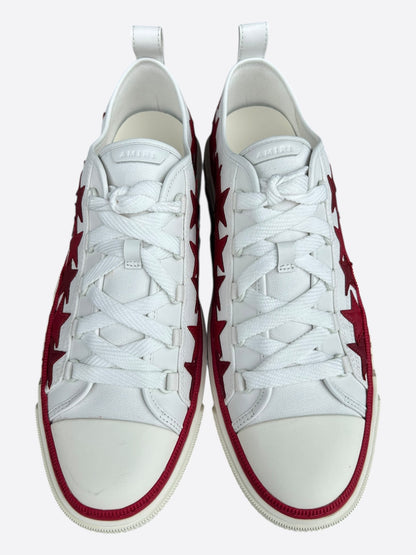 Amiri White & Red Stars Court Sneakers