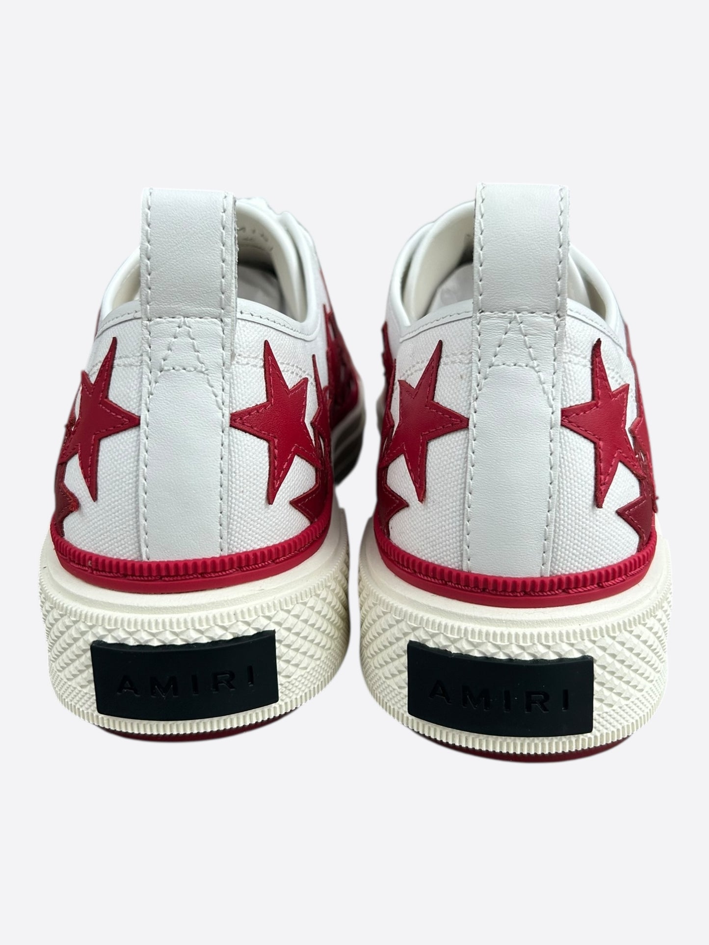 Amiri White & Red Stars Court Sneakers