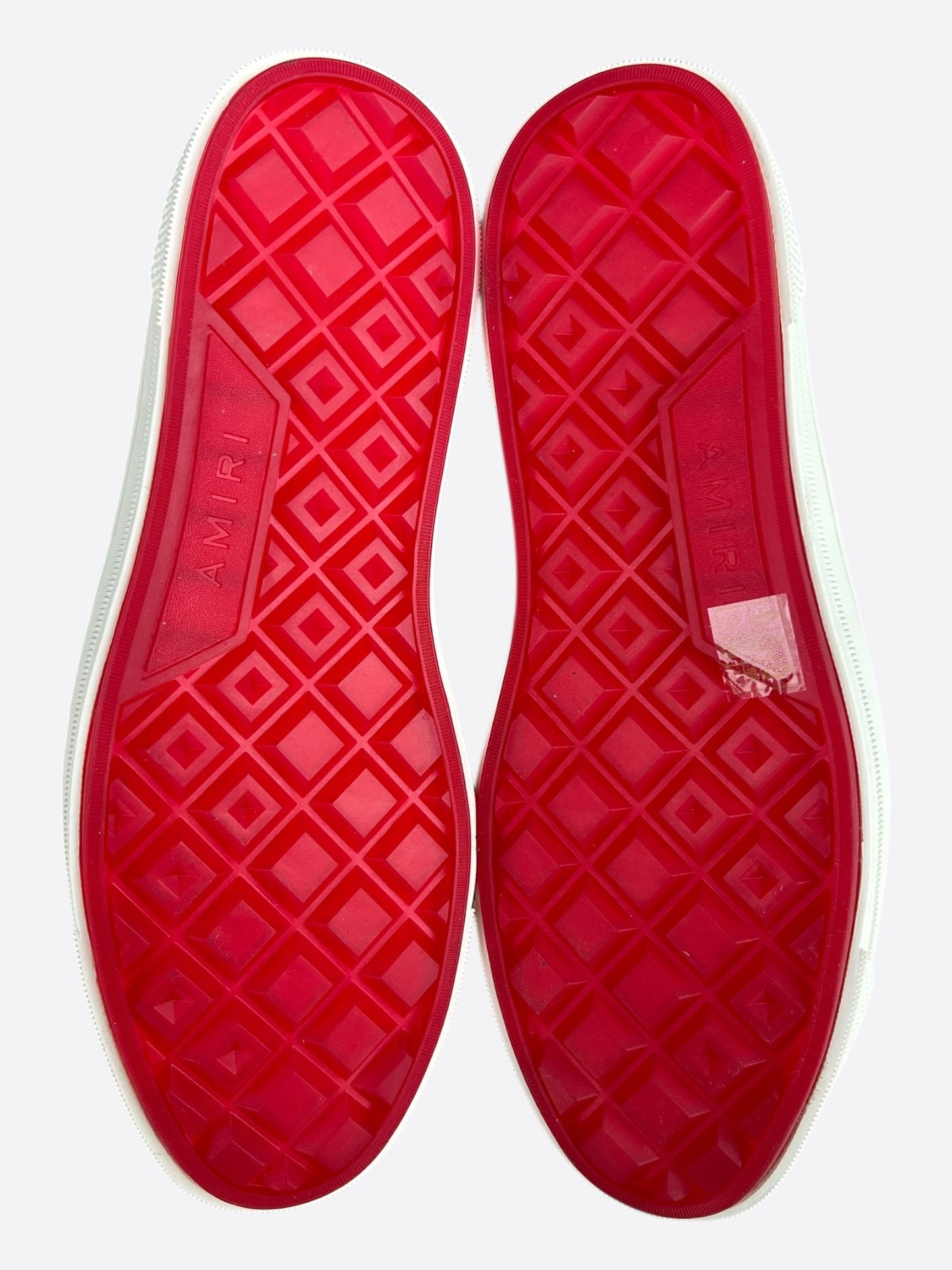 Amiri White & Red Stars Court Sneakers