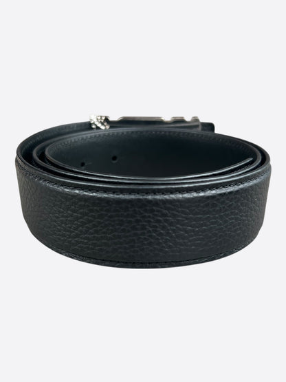 Amiri Black Core Logo Leather Belt