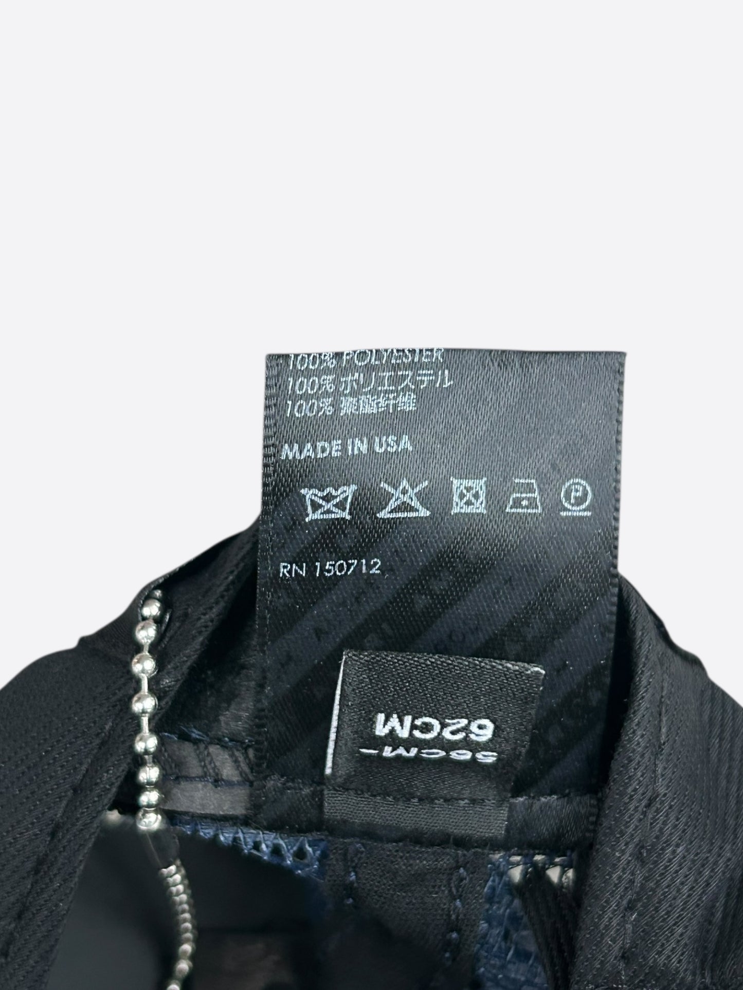 Amiri Navy & White Logo Trucker Hat