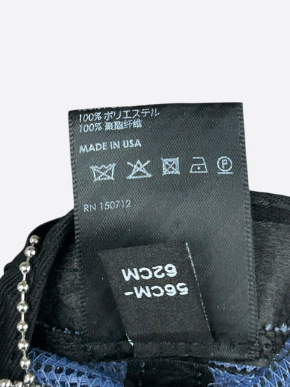 Amiri Navy & White MA Logo Trucker Hat