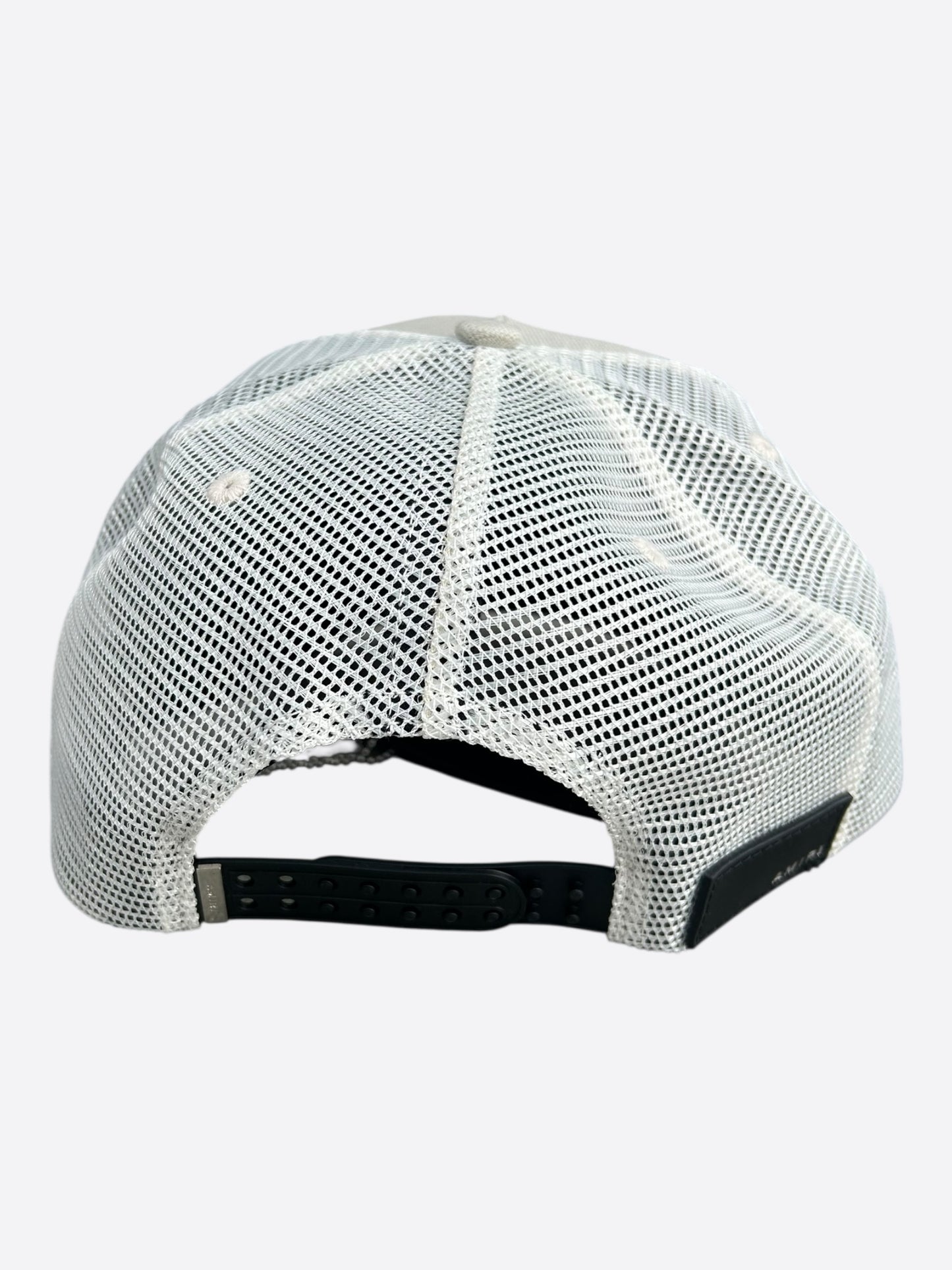 Amiri Light Grey & White Arts District Trucker Hat