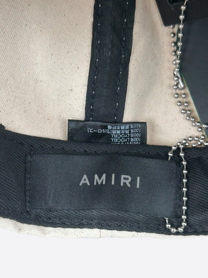 Amiri White & Brown MA Logo Trucker Hat