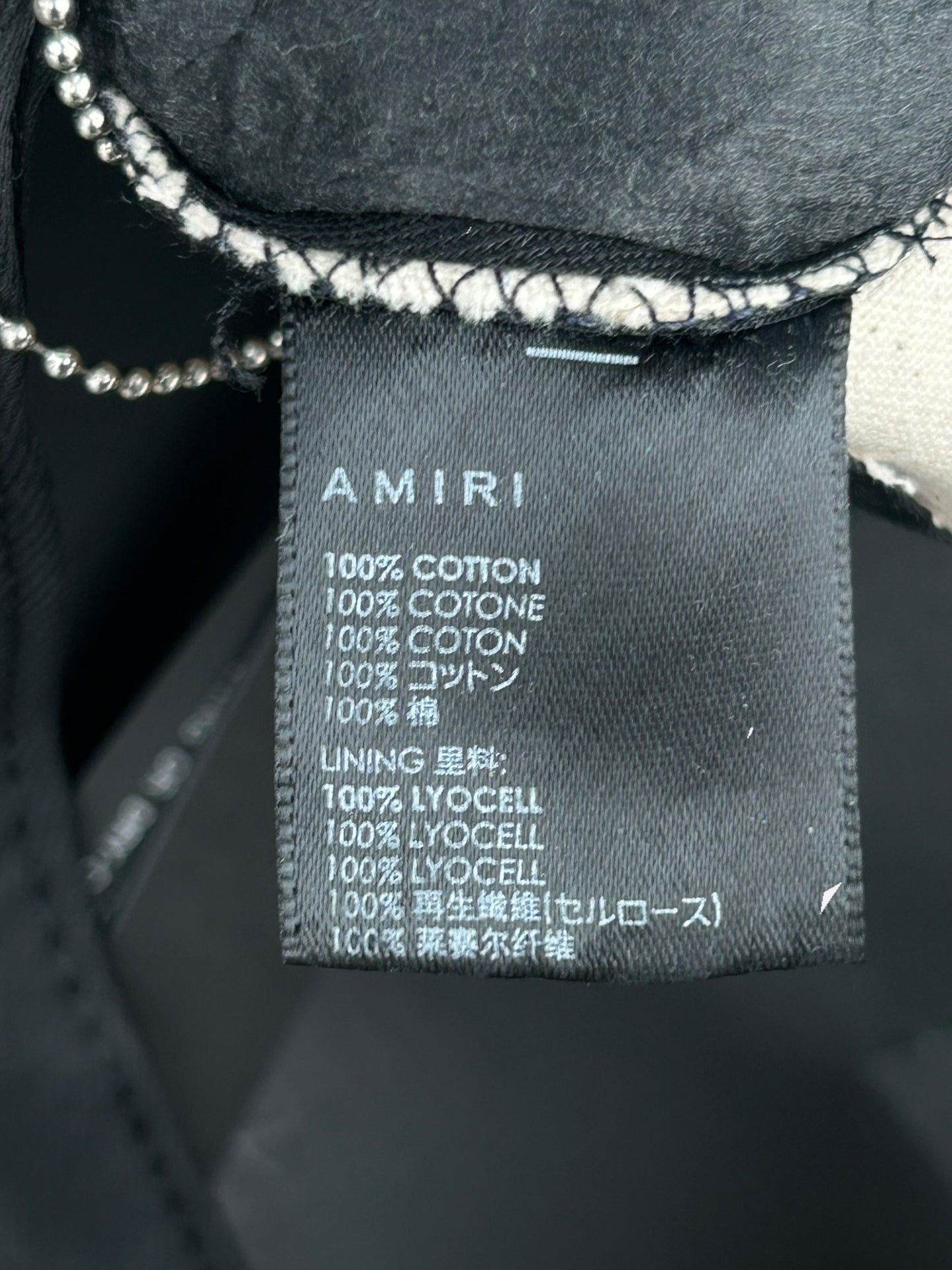 Amiri White & Brown MA Logo Trucker Hat