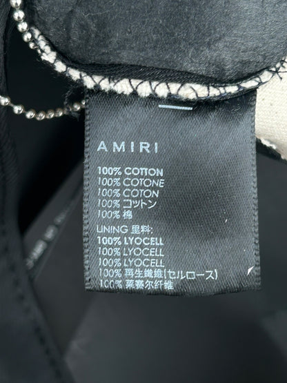 Amiri White & Brown MA Logo Trucker Hat