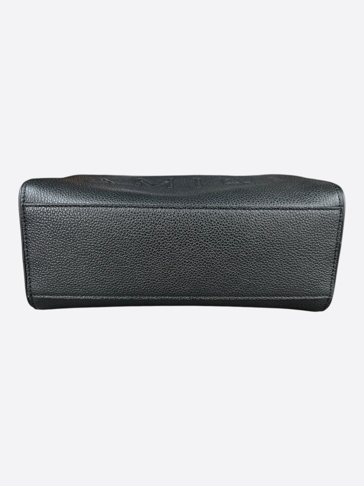 Amiri Black Embossed Logo Leather Dopp Kit
