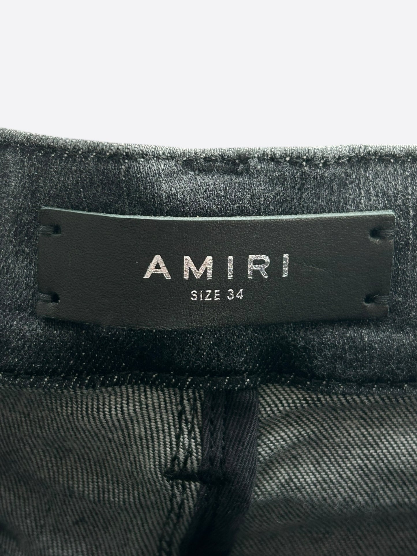 Amiri Storm Grey & Blue Patch MX1 Jeans