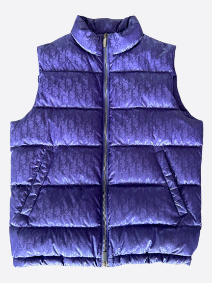 Dior Purple Oblique Puffer Vest