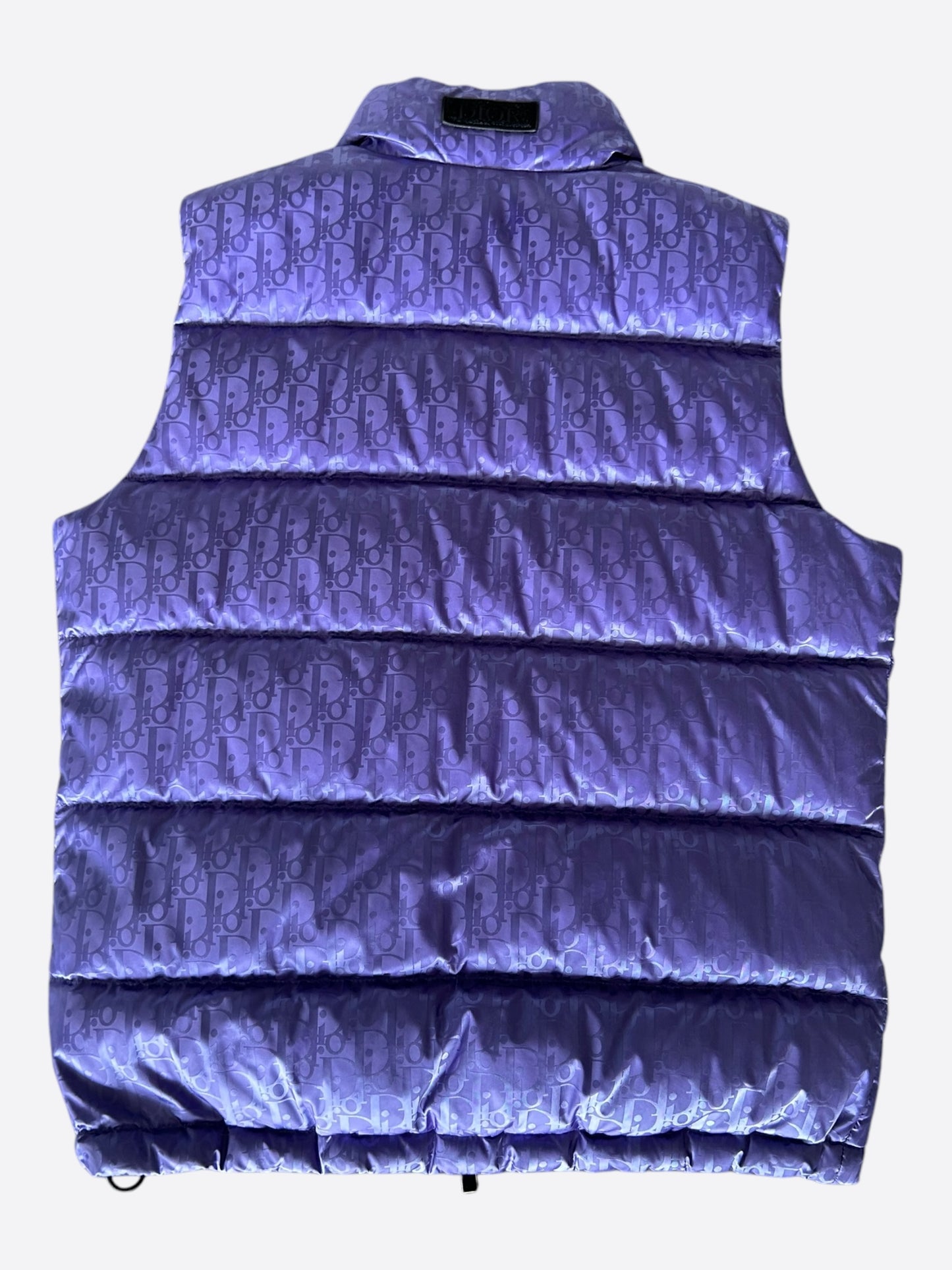 Dior Purple Oblique Puffer Vest