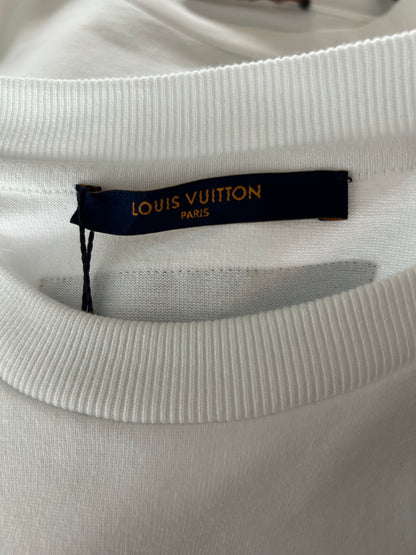 Louis Vuitton White Do A Kickflip T-Shirt