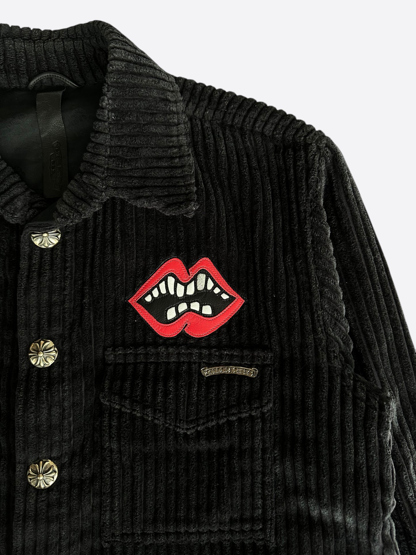 Chrome Hearts Matty Boy Black Chomper Corduroy Jacket