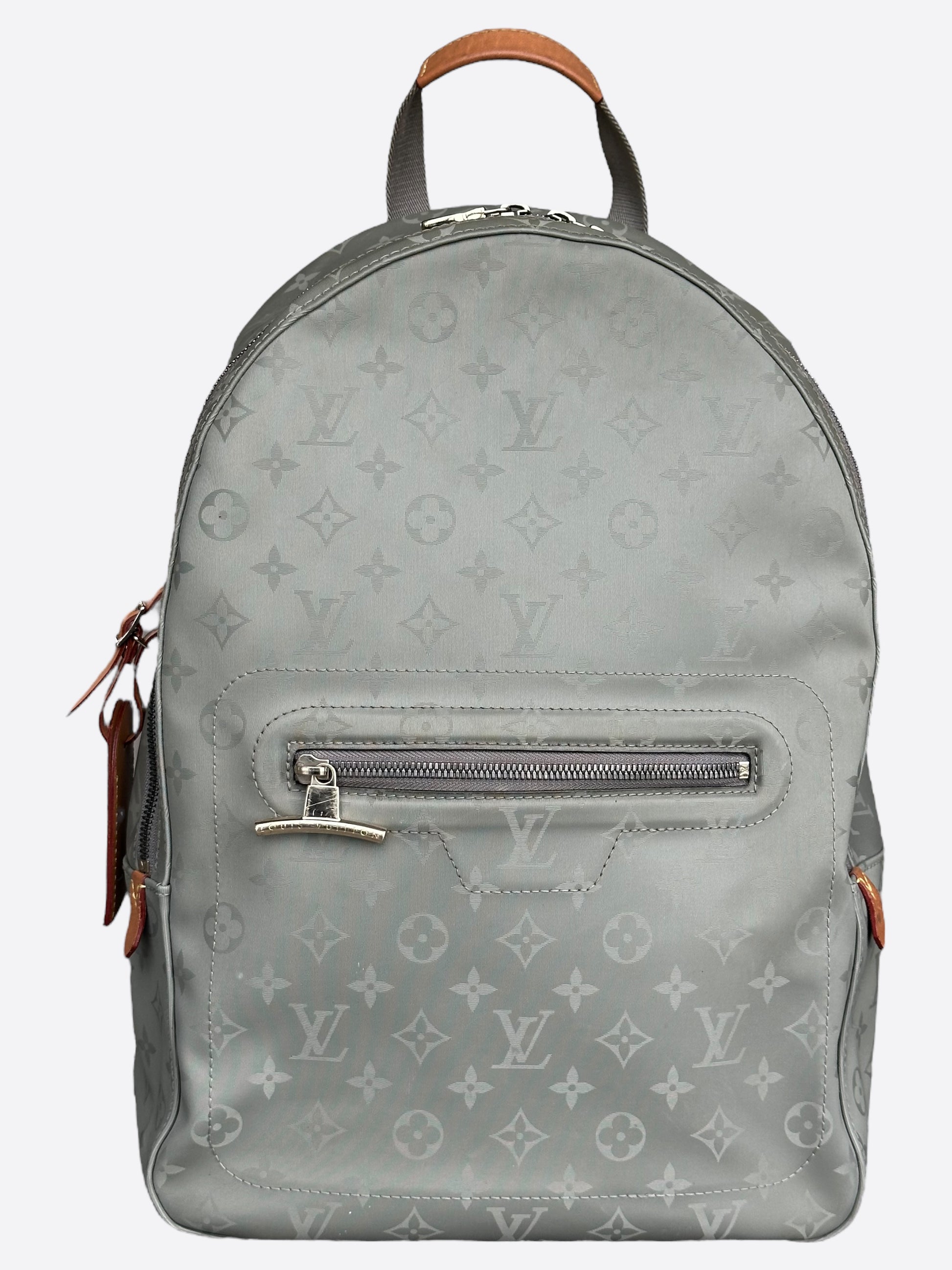 louis vuitton backpack monogram titanium PM 1874753 FASHIONPHILE supple calfskin in elegant black is embossed with Louis Vuittons classic monogram pattern for an understated signature look Louis Vuitton Silver Titanium Monogram