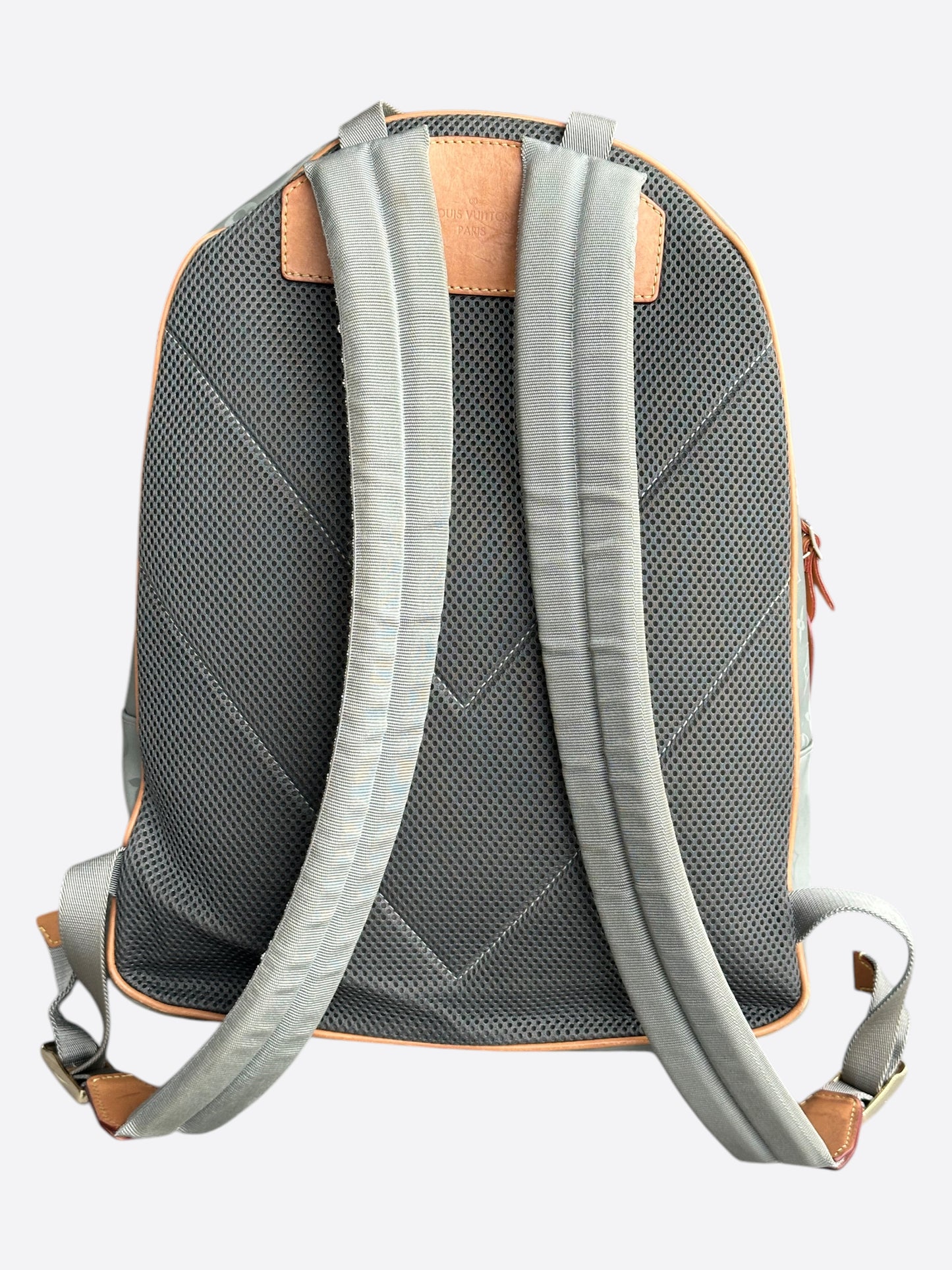 Louis Vuitton Silver Titanium Monogram Backpack