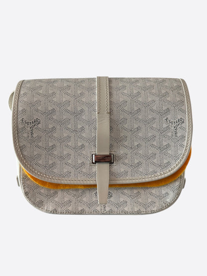 Goyard White Belvedere Messenger Bag