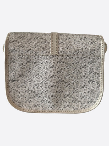 Goyard White Belvedere Messenger Bag