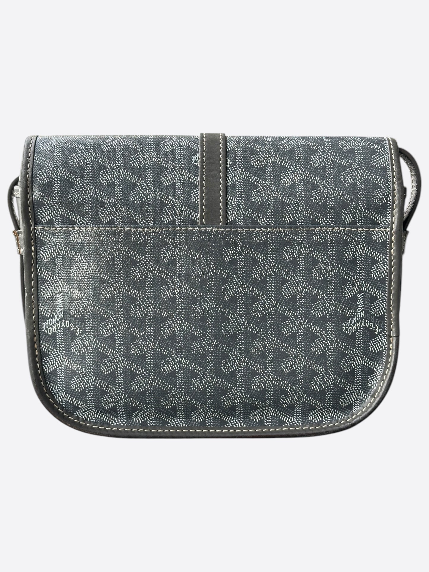 Goyard Grey Belvedere Messenger Bag