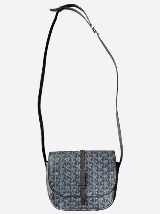 Goyard Grey Belvedere Messenger Bag