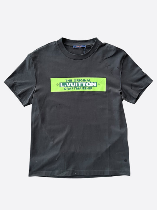 Louis Vuitton Black & Green Craftmanship T-Shirt