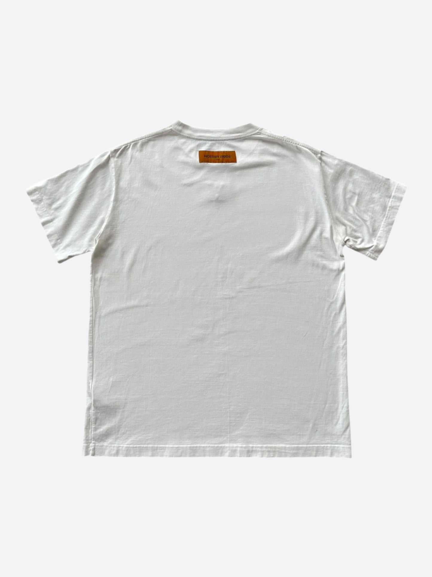 Louis Vuitton White Embossed Logo T-Shirt