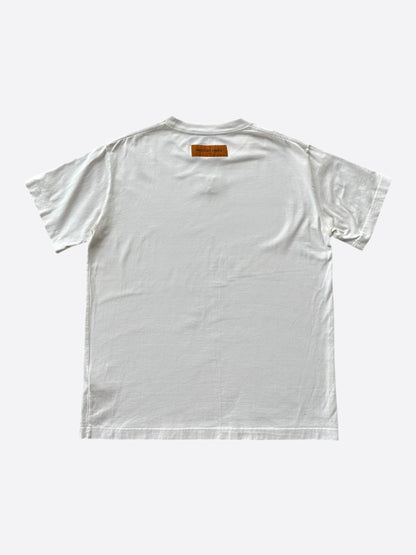 Louis Vuitton White Embossed Logo T-Shirt