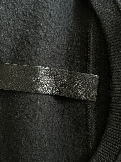 Chrome Hearts Black Leather Triple Cross Sweater