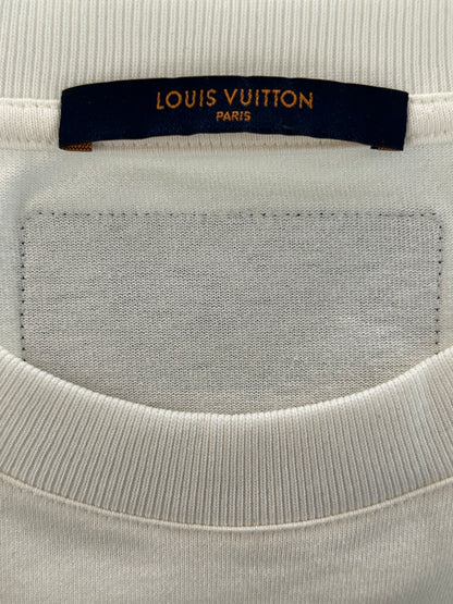 Louis Vuitton White & Black Planes Logo T-Shirt