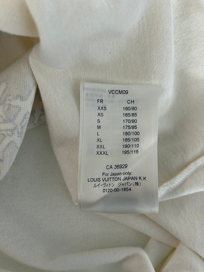 Louis Vuitton White & Black Planes Logo T-Shirt