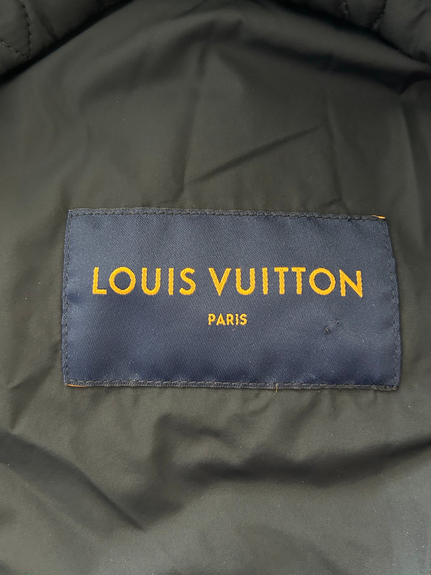 Louis Vuitton Navy Monogram Padded Jacket