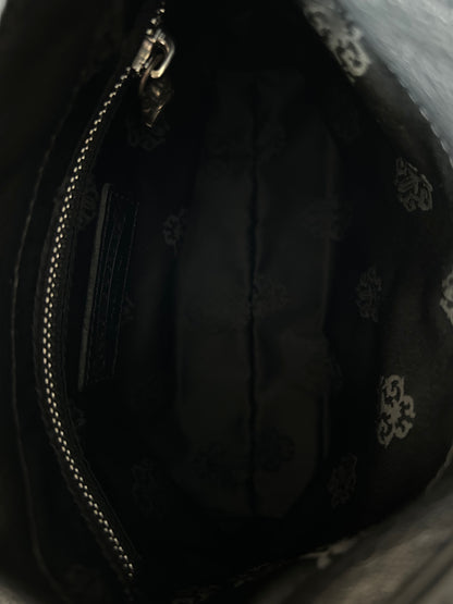 Chrome Hearts Black Dagger Leather Viv Bag