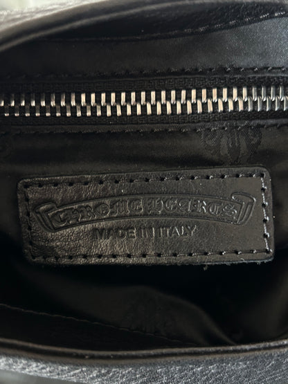 Chrome Hearts Black Dagger Leather Viv Bag