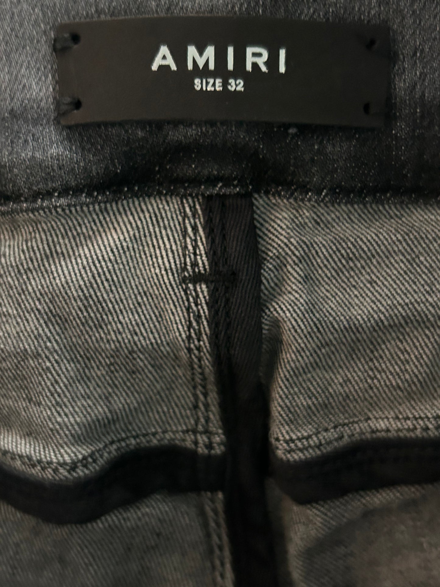 Amiri Storm Grey Stack Jeans