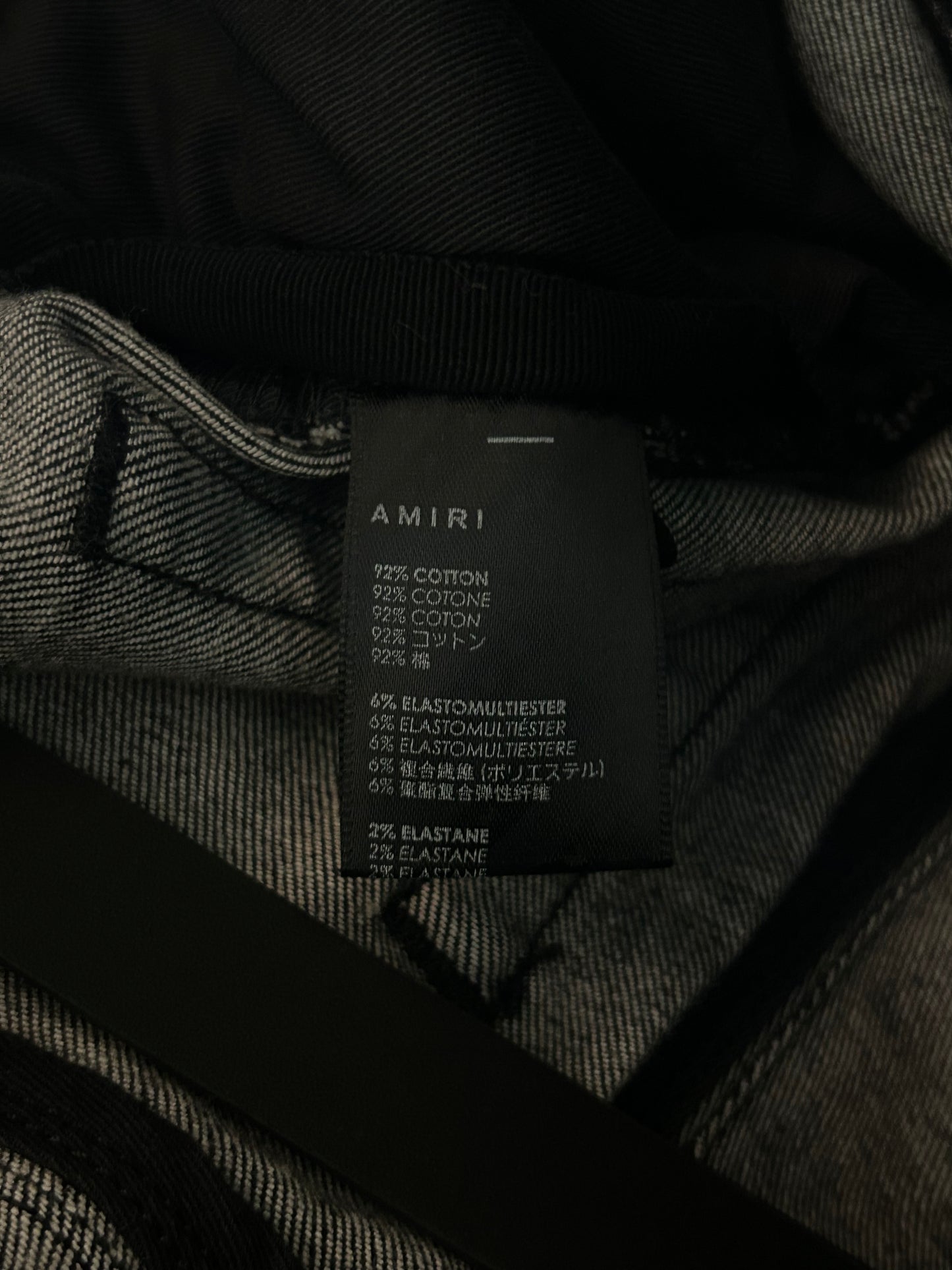 Amiri Storm Grey Stack Jeans