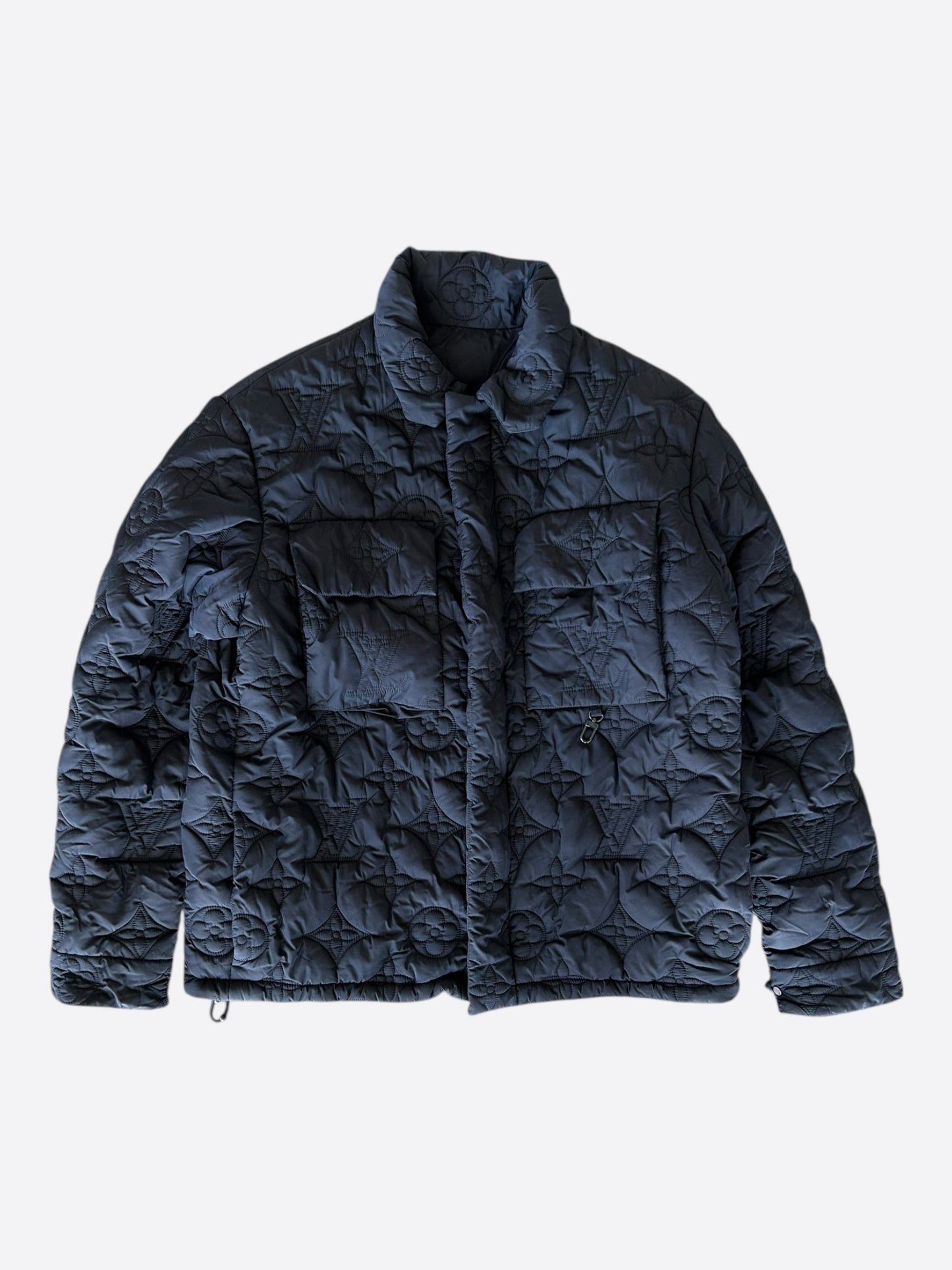 Louis Vuitton Navy Monogram Padded Jacket