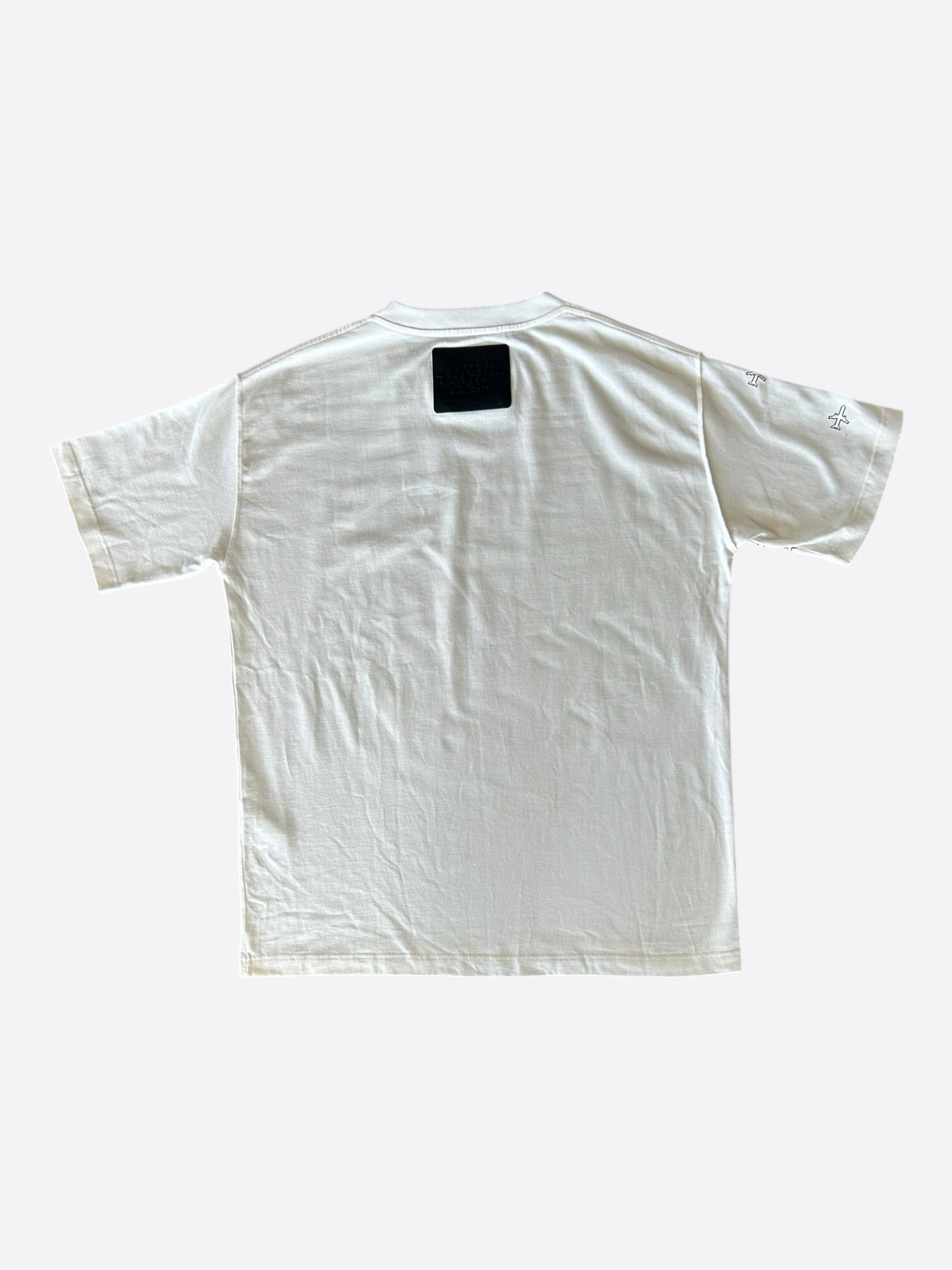 Louis Vuitton White & Black Planes Logo T-Shirt