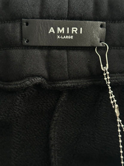 Amiri Black & White Cherub Logo Sweatpants
