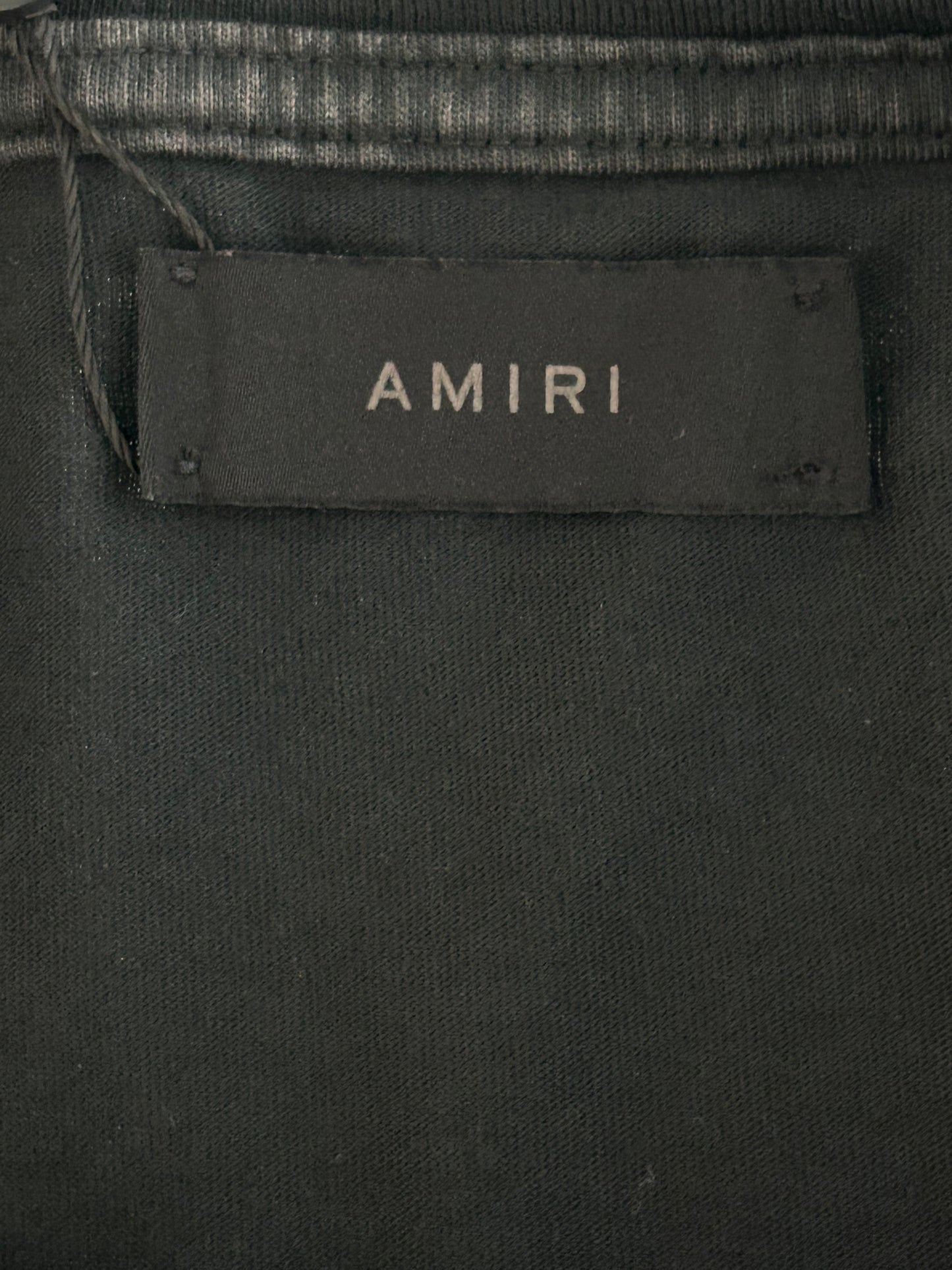 Amiri Black & White Fliligree Logo T-shirt