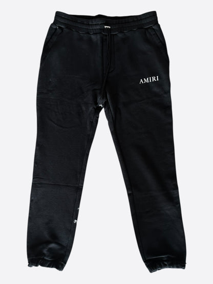 Amiri Black & White Cherub Logo Sweatpants