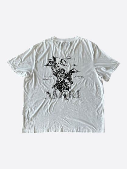 Amiri White & Black MA Angel Logo T-Shirt