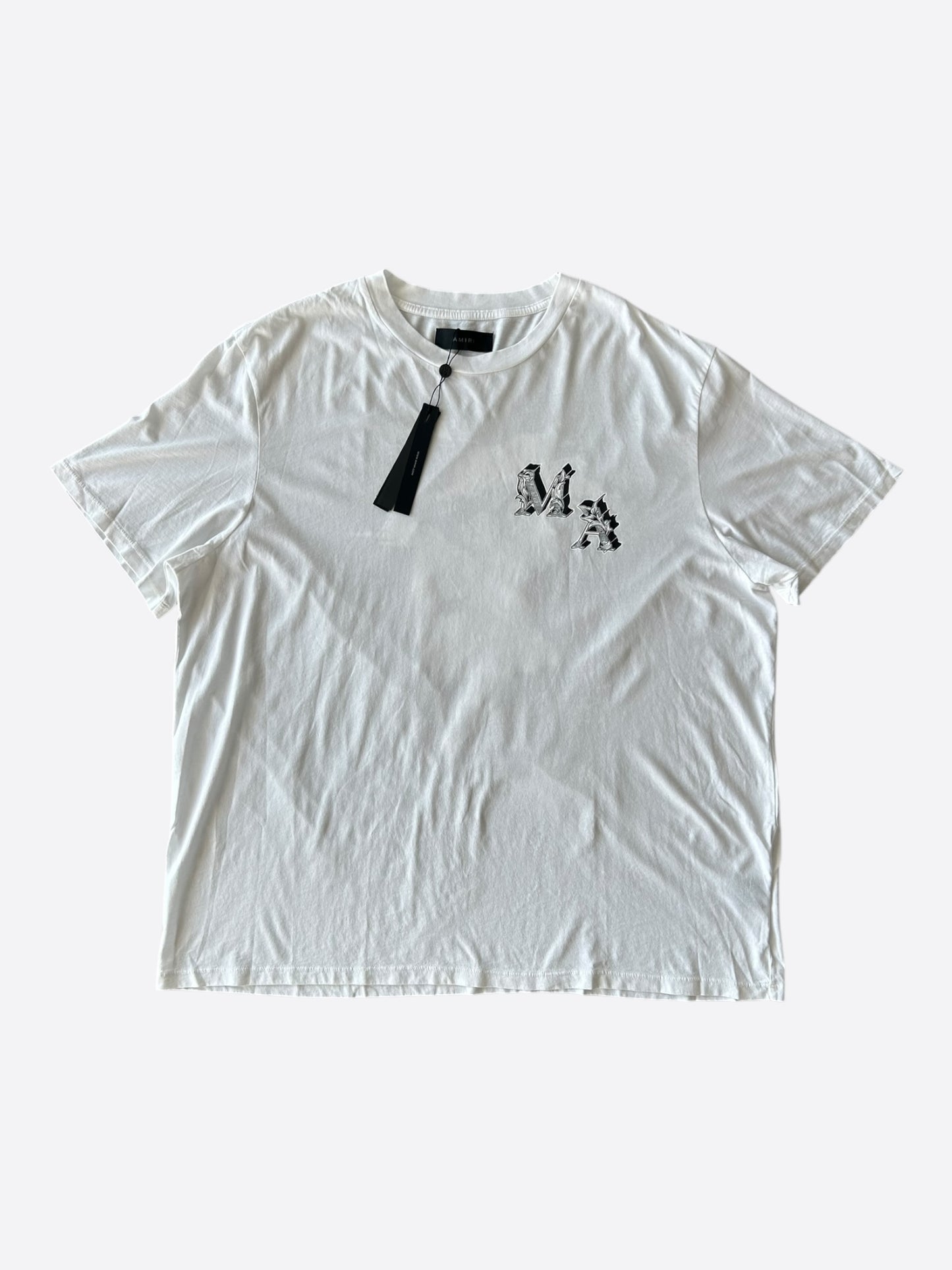 Amiri White & Black MA Angel Logo T-Shirt